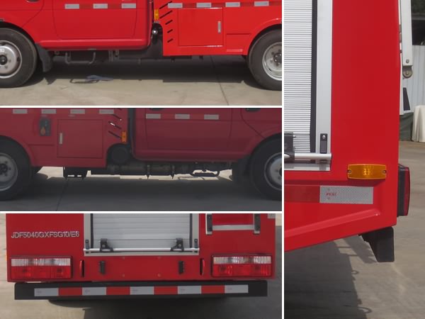 藍牌（1噸）東風小型雙排水罐消防車